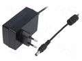 Power supply: switching; mains,plug-in; 9VDC; 2A; 18W; Out: 5,5/2,1 MEAN WELL GST18E09-P1J