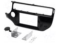 Radio frame; Kia; 2 DIN; black gloss PER.PIC. RAM-40.444.2