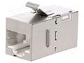 Coupler; Cat: 6; shielded; 8p8c; RJ45 socket,both sides MH CONNECTORS MH3101S-CAT6