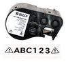 LABEL PRINTER TAPE, 1" X 25', BLK ON WHT M4C-1000-595-WT-BK