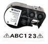 LABEL PRINTER TAPE, 1" X 25', BLK ON WHT M4C-1000-595-WT-BK