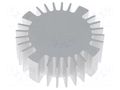 Heatsink; LED; Ø: 70mm; H: 25mm FISCHER ELEKTRONIK SK57025AL