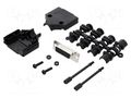 Connector: D-Sub; PIN: 15; plug; female; straight; soldering MH CONNECTORS MHDTPPK15-DB15SK