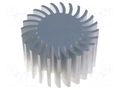 Heatsink; LED; Ø: 85mm; H: 50mm FISCHER ELEKTRONIK SK57250AL