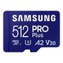 Memory card Samsung Pro PLUS microSDXC 512GB 180/130 MB/s UHS-I U3 (MB-MD512SA/EU), Samsung MB-MD512SA/EU