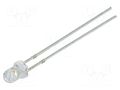 LED; pink; 3mm; 1120÷1560mcd; 30°; Front: convex; 12VDC OPTOSUPPLY OSK5DK3131A-12V