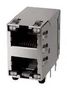 RJ45 CONN, R/A JACK, 8P8C, 2PORT, THT SS-74500-043