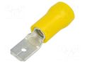 Terminal: flat; 6.3mm; 0.8mm; male; 4÷6mm2; crimped; for cable BM GROUP BM00380