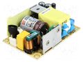 Power supply: switching; open; 65W; 80÷264VAC; OUT: 1; Uout: 24VDC MEAN WELL EPS-65S-24