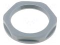Nut; PG29; polyamide; UL94V-2; 46mm; grey; Thread: PG; with flange LAPP SKINTOP-NPG29G