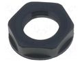 Nut; PG7; polyamide; UL94V-2; 19mm; black; Thread: PG; with flange LAPP SKINTOP-NPG7B