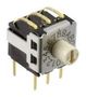 ROTARY SWITCH, 16 POS, 0.025A/24VDC, SMD A6KS-162RS