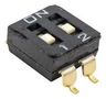 DIP SW, SPST-NO, 0.025A, 24V, 2POS, SMD KAE02TGGR