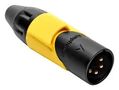 CONN, XLR AUDIO, PLUG, 4POS, CABLE AX4MB4M-AU