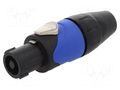Connector: loudspeaker; plug; female; PIN: 4; for cable; 30A; 133V AMPHENOL SP-4-FS