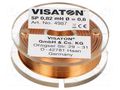 Inductor: air coil; 0.82mH; 1.15Ω; Ø: 37mm; H: 12mm; Øcore: 0.6mm VISATON SP-0.82MH37-VS