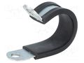 Fixing clamp; ØBundle : 23mm; W: 15mm; steel; Ømount.hole: 6.4mm LAPP RKS-1-23/15