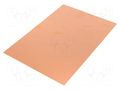 Laminate; FR4,fiberglass,epoxy resin; 0.6mm; L: 170mm; W: 120mm SOLDER PEAK LAM120X170H0.6