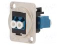 Connector: fiber optic; coupler; single mode duplex (SM); metal CLIFF CP30213MB