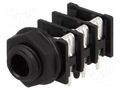 Connector: Jack 6,3mm; socket; female; stereo,with triple switch AMPHENOL ACJS-PHOP