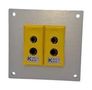 THERMOCPL CONN, W/PANEL, SOCKET, K, 2WAY AS-K-FF + FSP-2