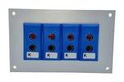 THERMOCPL CONN, W/PANEL, SOCKET, K, 4WAY JS-K-FF + FSP-4