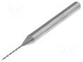 Drill bit; Ø: 0.55mm; L: 38.2mm; PCB; Working part len: 7mm; 1/8" KEMMER PRAEZISION SM32-0.55