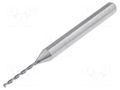 Drill bit; Ø: 0.85mm; L: 38.2mm; PCB; 1/8" (3,175mm) KEMMER PRAEZISION SM32-0.85