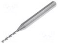 Drill bit; Ø: 1.05mm; L: 38.2mm; PCB; Working part len: 8.5mm; 1/8" KEMMER PRAEZISION SM32-1.05