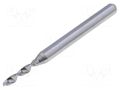 Drill bit; Ø: 1.9mm; L: 38.2mm; PCB; 1/8" (3,175mm) KEMMER PRAEZISION SM32-1.9