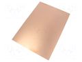 Laminate; FR4,fiberglass,epoxy resin; 0.6mm; L: 297mm; W: 210mm SOLDER PEAK LAM210X297ED0.6