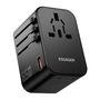 Travel wall charger, Essager, ECT65-LT01-Z, 65W (black), Essager ECT65-LT01-Z