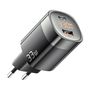 Wall charger, Essager, ECTCA-LYB01-Z, GaN, USB-A, USB-C, 33W (black), Essager ECTCA-LYB01-Z