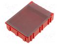 Bin; with flap; ESD; 68x57x15mm; ABS,copolymer styrene LICEFA SMDBOXN411661LS
