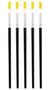 FLAT PAINT BRUSHES, SYNTHETIC NYLON, 5PC MP013860