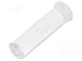 Fiber for LED; Ø3mm; L: 9.5mm; round; Front: convex; straight; PLP2 BIVAR PLP2-375