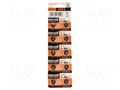 Battery: alkaline; LR43,coin,R1142; 1.5V; 70mAh; non-rechargeable MAXELL BAT-LR43/MX-B10