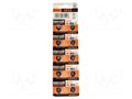 Battery: alkaline; LR43,coin,R1142; 1.5V; 70mAh; non-rechargeable MAXELL BAT-LR43/MX-B10