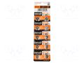 Battery: alkaline; LR1130,LR54,coin,SR54; 1.5V; non-rechargeable MAXELL BAT-LR1130/MX-B10