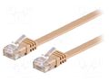 Patch cord; RJ45 plug,both sides; U/UTP; 6; stranded; Cu; 1m; PVC GOOBAY F.U/UTP6-CU-010LB