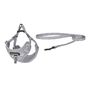 Dogness walking set leash 1,5m+harness for dog (light gray), Dogness DOG SET GREY