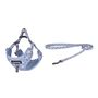 Dogness walking set leash 1,5m +harness for dog (light blue), Dogness DOG SET BLUE