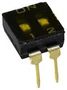 DIP SW, 2CKT, SPST-NO, 0.025A/24VDC, TH IKD0200000