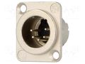 Connector: XLR; socket; male; PIN: 5; soldering; silver; 7.5A; 1mm2 NEUTRIK NTR-NC5MDLX