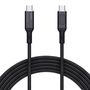 USB-C to USB-C Cable Aukey CB-MCC101, 100W, 1m (black), Aukey CB-MCC101 Black