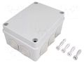 Enclosure: junction box; X: 110mm; Y: 150mm; Z: 70mm; IP65; grey PAWBOL PW-S-BOX306