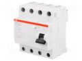 RCD breaker; Inom: 40A; Ires: 30mA; Max surge current: 250A; IP20 ABB FH204AC-40/0.03