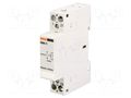 Contactor: 2-pole installation; 20A; 24VAC,24VDC; NC + NO; CN20 LOVATO ELECTRIC CN2011024