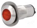 Indicator: LED; flat; red; 24VDC; Ø13mm; IP67; connectors; ØLED: 10mm MARL 528-501-22
