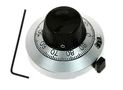 TURNS COUNTING DIAL, 15TURN, FOR 6.35MM SHAFT, ALUM 21-A-11